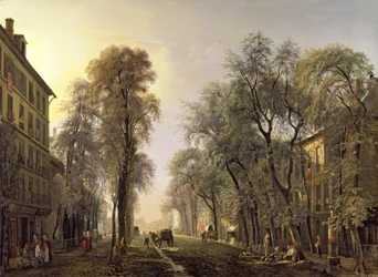 Boulevard Poissonniere en 1834